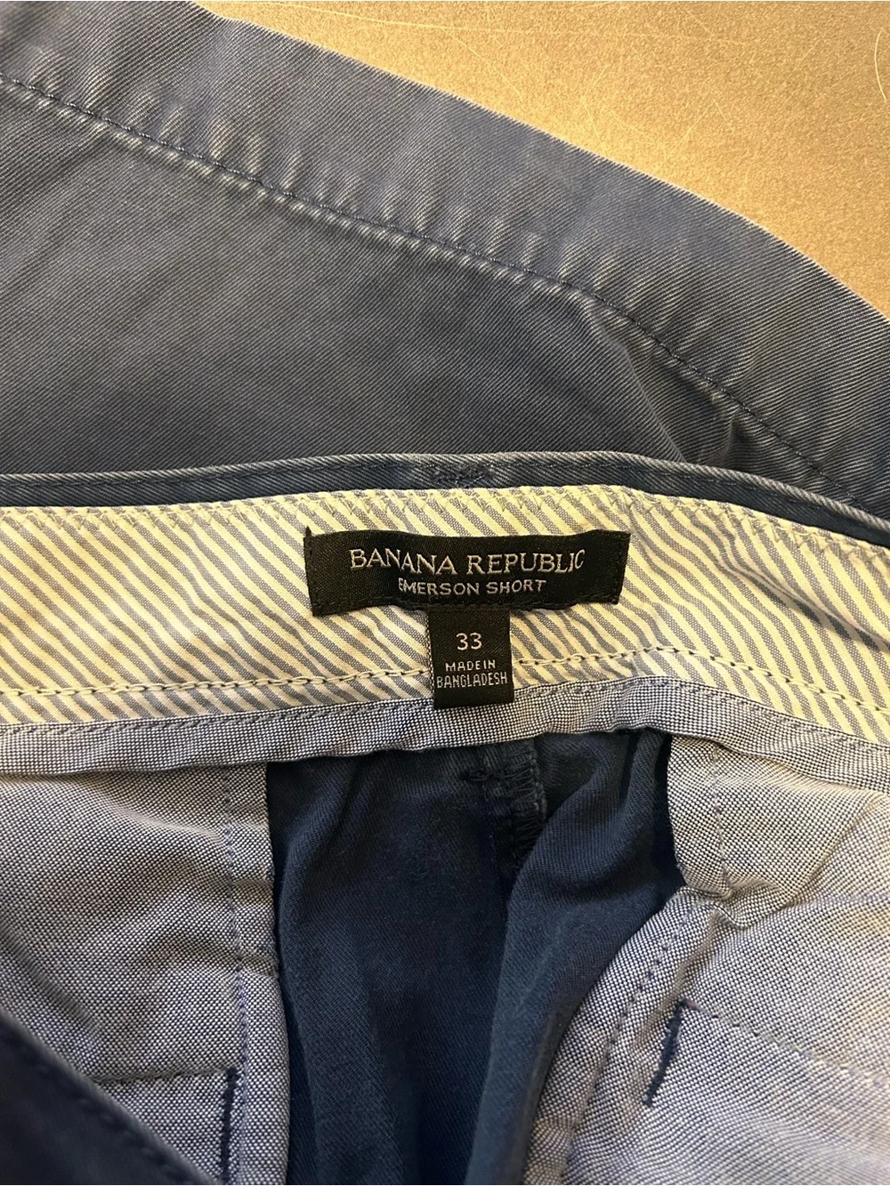 Banana Republic Navy Blue Men’s Size 33 Emerson Shorts